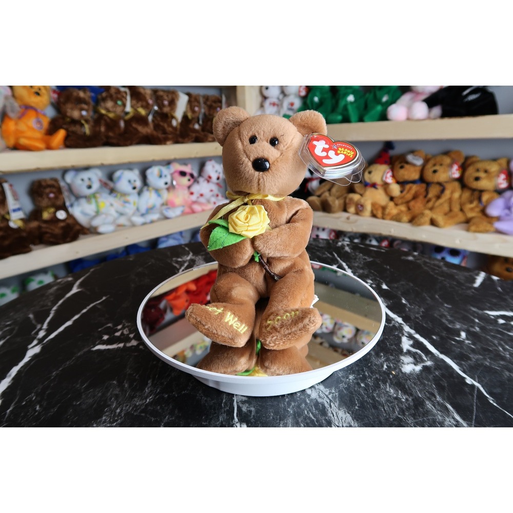 TY Beanie Baby - Bandage the Get Well Bear | MWMT | Vintage | Rare